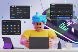 create a full roblox game with scripting, UI, ugc, vfx, and optimization