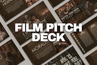 create investor ready film pitch deck, movie pitch deck, tv series, documentary