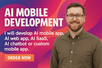 develop ai powered saas ai mobile apps, ai web apps ai chatbots ai developer mvp