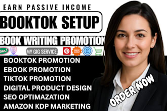 create viral booktok  tiktok  ads amazon kdp promotion ebook marketing