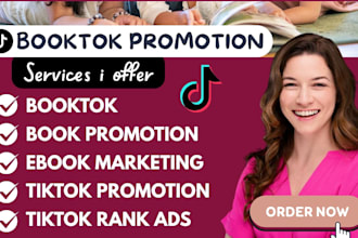 viral tiktok booktok promotion book ebook marketing booktok book ranking
