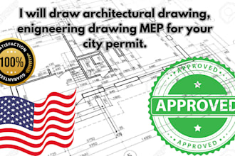 draw architectural drawing floor plan engineering drawing mep city permit