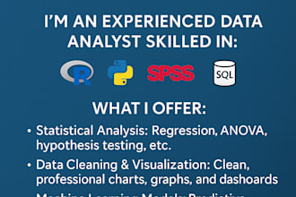 do statistical data analysis using r, stata, python,excel
