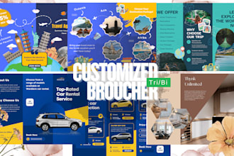design creative trifold bifold  brochure design flyer corporate