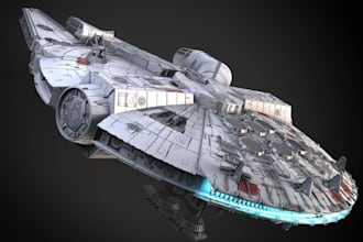do 3d sci fi interior and exterior hard surface model mecha design vehicle mode
