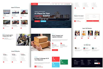 make wordpress shipping company website, motel, air bnb, vacation rental website