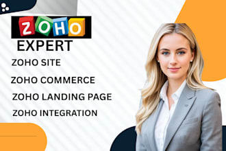 redesign landing zoho responsive zoho sites zoho CRM set up zoho one campaign