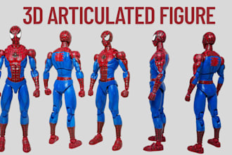 3d articulated figure 3d action figure bjd dummy 13 figure 3d model for printing
