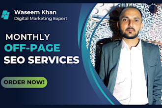 do monthly off page seo service with authority whitehat backlinks
