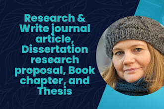 edit journal article, dissertation research proposal, book chapter, and thesis