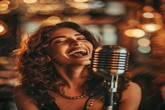 be a female singer for love song, birthday song, wedding song and romantic song