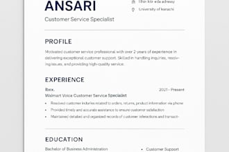 write a modern, professional resume for you using ai tools