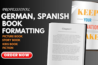 do interior book formatting and layout design for amazon KDP upload google docs
