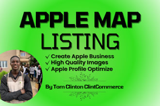 create apple map listing and apple business connect for local SEO
