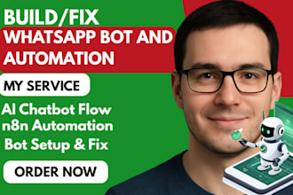 build whatsapp automation whatsapp ai fix chatbot n8n automation whatsapp flow