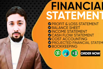 prepare your profit and loss statement, balance sheet, cash
