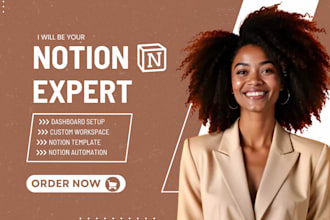 setup notion template, custom notion workspace , notion dashboard notion expert