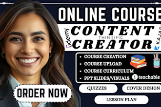 create online course curriculum course content creation for lesson plan