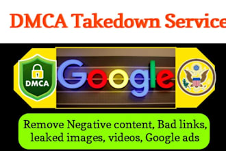 remove mugshots negative news links dmca takedown from google