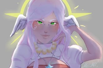 draw original characters, fanart, anime, in my style