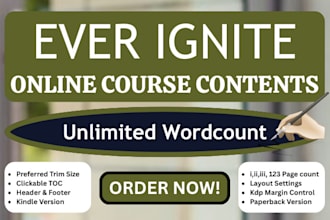 do teachable course, online course content writing, health care course creation