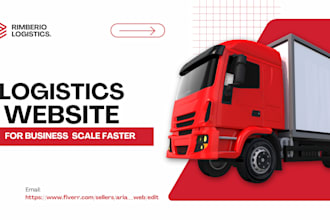develop logistics website, transport, freight, trucking, cargo, dispatch website