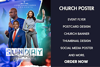 design catchy church poster