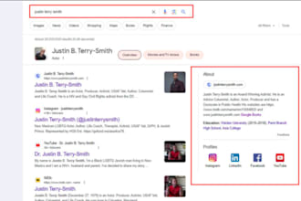 do create a verified google knowledge panel for any person and company