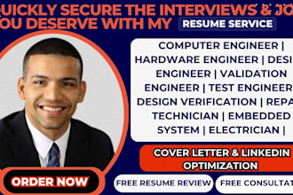 write a computer hardware engineer, design engineer, computer engineering resume