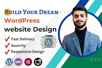 install wordpress and design responsive wordpress website