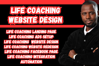 design life coaching website consultant business coach website