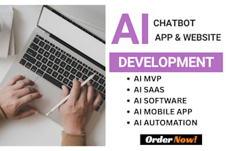 develop ai chatgpt mobile app ai software ai chatbot ai saas mvp app ai website