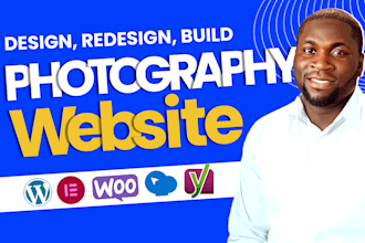 design a responsive photography website with gallery and booking
