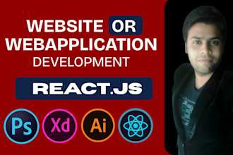 develop your reactjs web app as react js developer