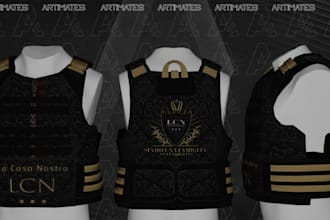 create custom fivem clothing kuttes mc, mc vests, biker clothing