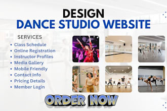 design dance class dance studio art music dance party acting hip hop website