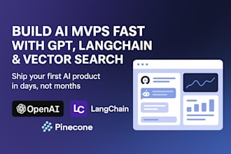build ai powered mvps and web applications using gpt, claude, langchain and more