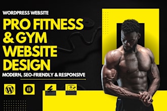 create a fitness, gym, workout, or personal trainer website