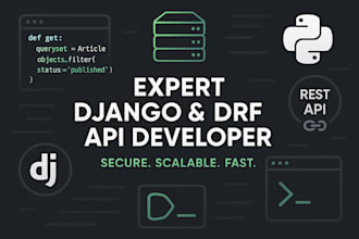 develop a powerful backend using django and drf