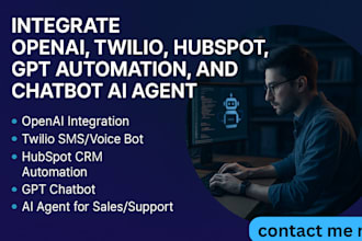 integrate openai, twilio, hubspot, gpt automation, runner h agent,ai agent