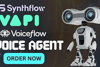 setup vapi ai voice agents voiceflow synthflow ai call agent