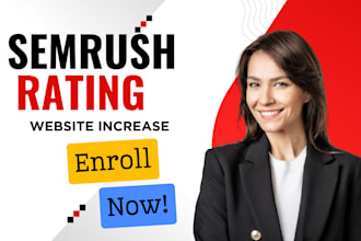 increase semrush domain authority score from 0 to 50 plus