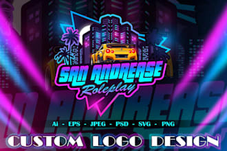 do animated rp logo, banner for fivem and discord server, loading screen, gfx