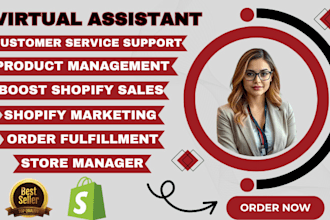support your shopify business with expert store management and customer service