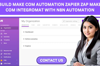 build make com automation zapier zap make com integromat with n8n automation