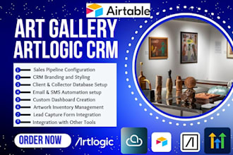 setup artist gallery crm artlogic art galleria artcloud airtable gohighlevel crm