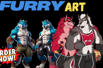 draw nsfw or sfw art of your furry or fursona male character