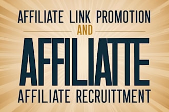 do affiliate link signups, programs application, and affiliate recruitment