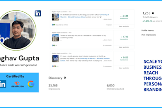 write, rebrand, edit and optimise your linkedin page