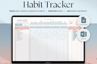 do habit and progress trackers in google sheets,workout planner,spreadsheet